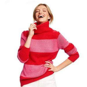 ISAAC MIZRAHI for Target L Striped Turtleneck Sweater